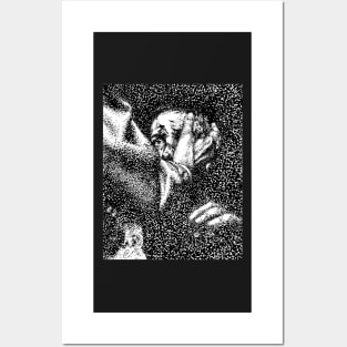 Goodbye Stranger (pointillism drawing) Posters and Art